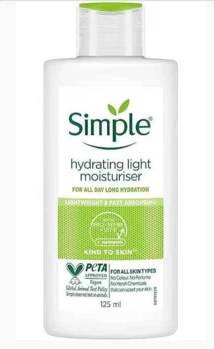 مرطوب کننده سیمپل مدل لایت حجم۱۲۵میل