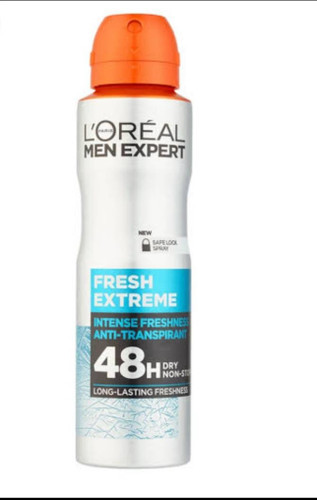 اسپری ضد تعریق مردانه ۴۸ساعته لورال مدل fresh extreme حجم250میل