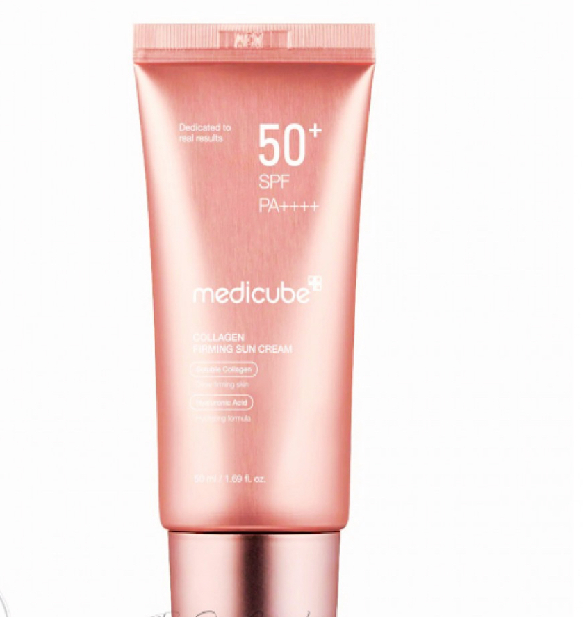 کرم ضد آفتاب کلاژن و روشن کننده مدی کیوب SPF50 50میل Medicube
