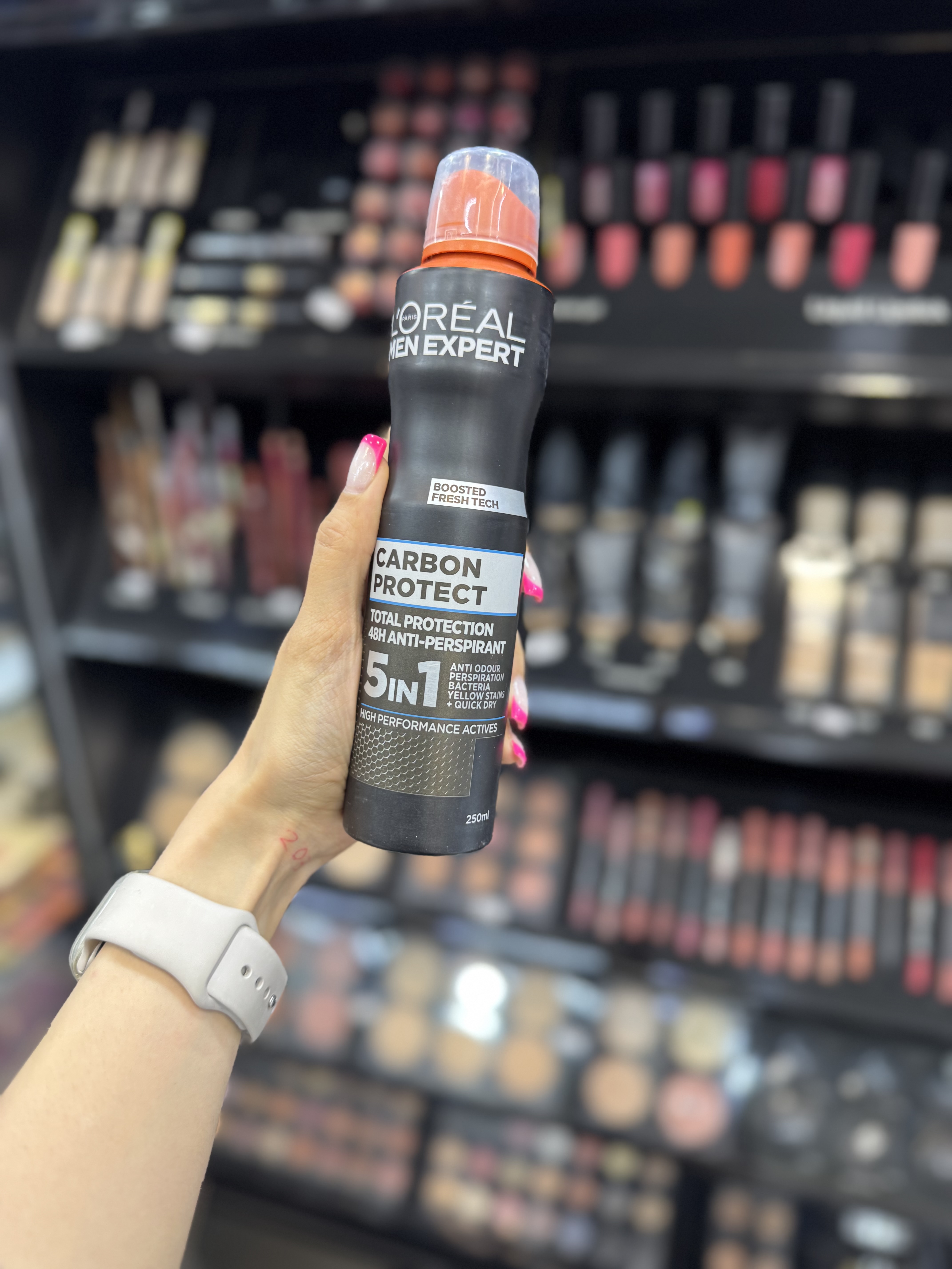 اسپری ضد تعریق لورآل کربن پروتکت Carbon Protect 5×1 حجم250ml